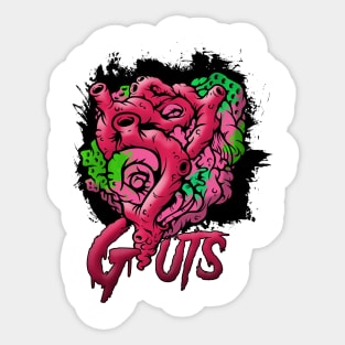 OUT YOUR GUTS Sticker